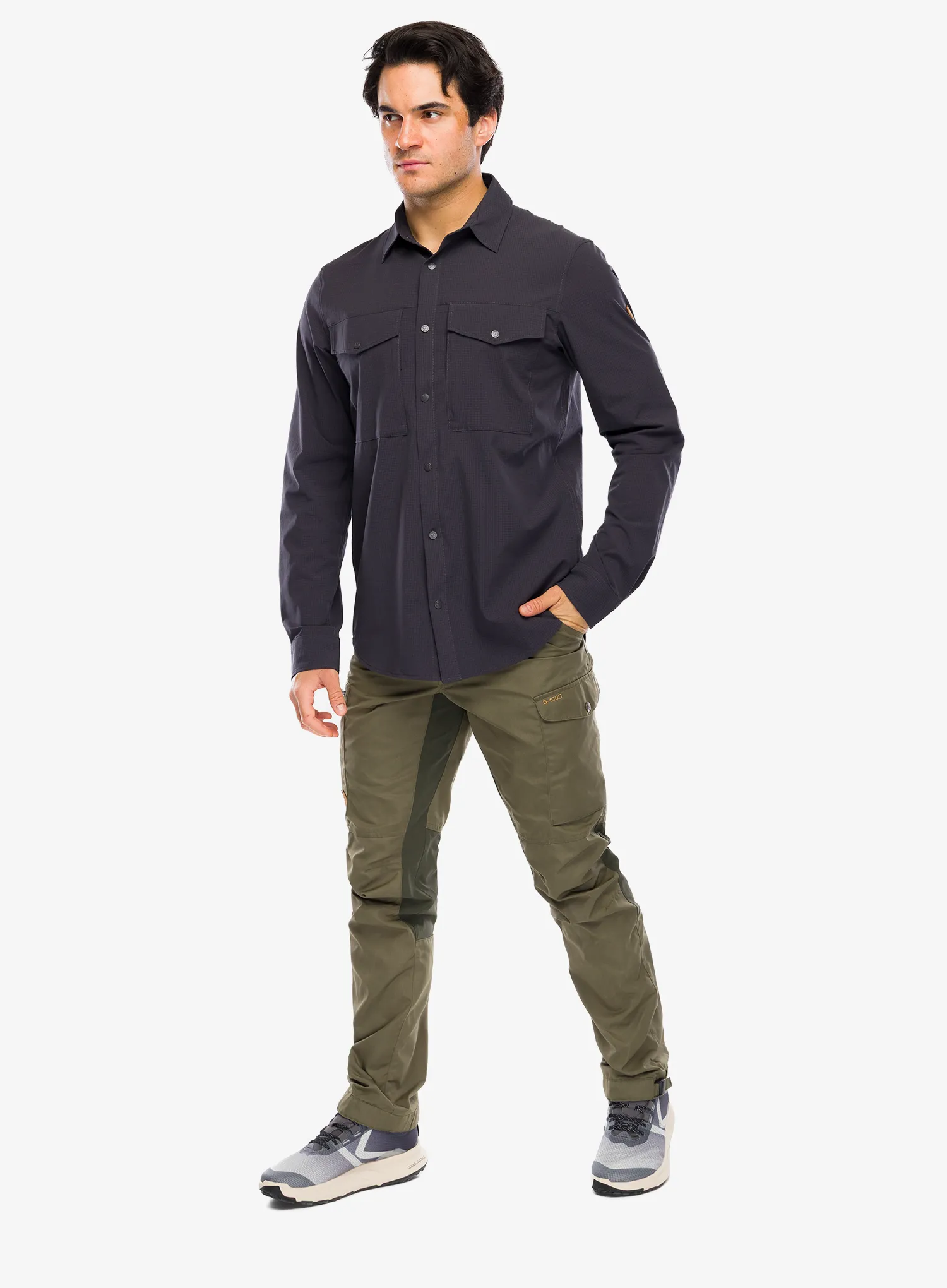Turistinės kelnės Fjallraven Kaipak Trousers - laurel green/deep forest