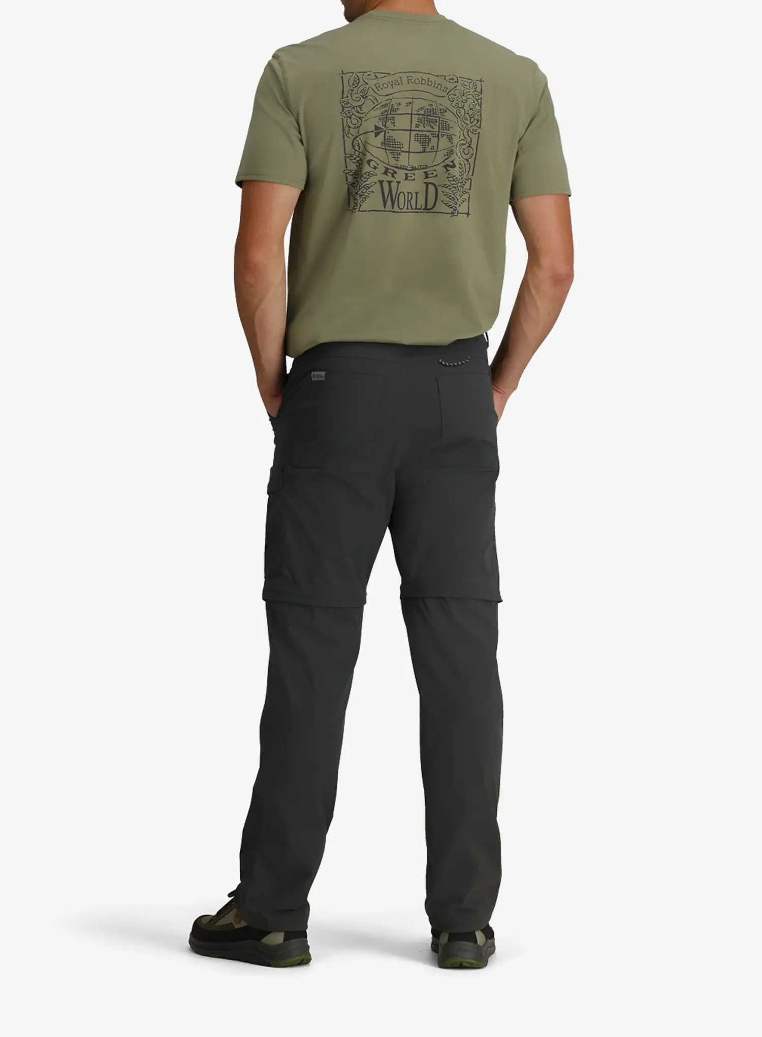Turistinės kelnės Royal Robbins Wilder Zip-Off Pant - charcoal