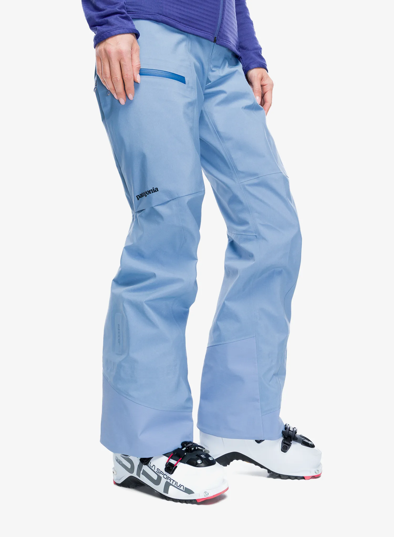 Lietaus kelnės moterims Patagonia PowSlayer Pants - barnacle blue