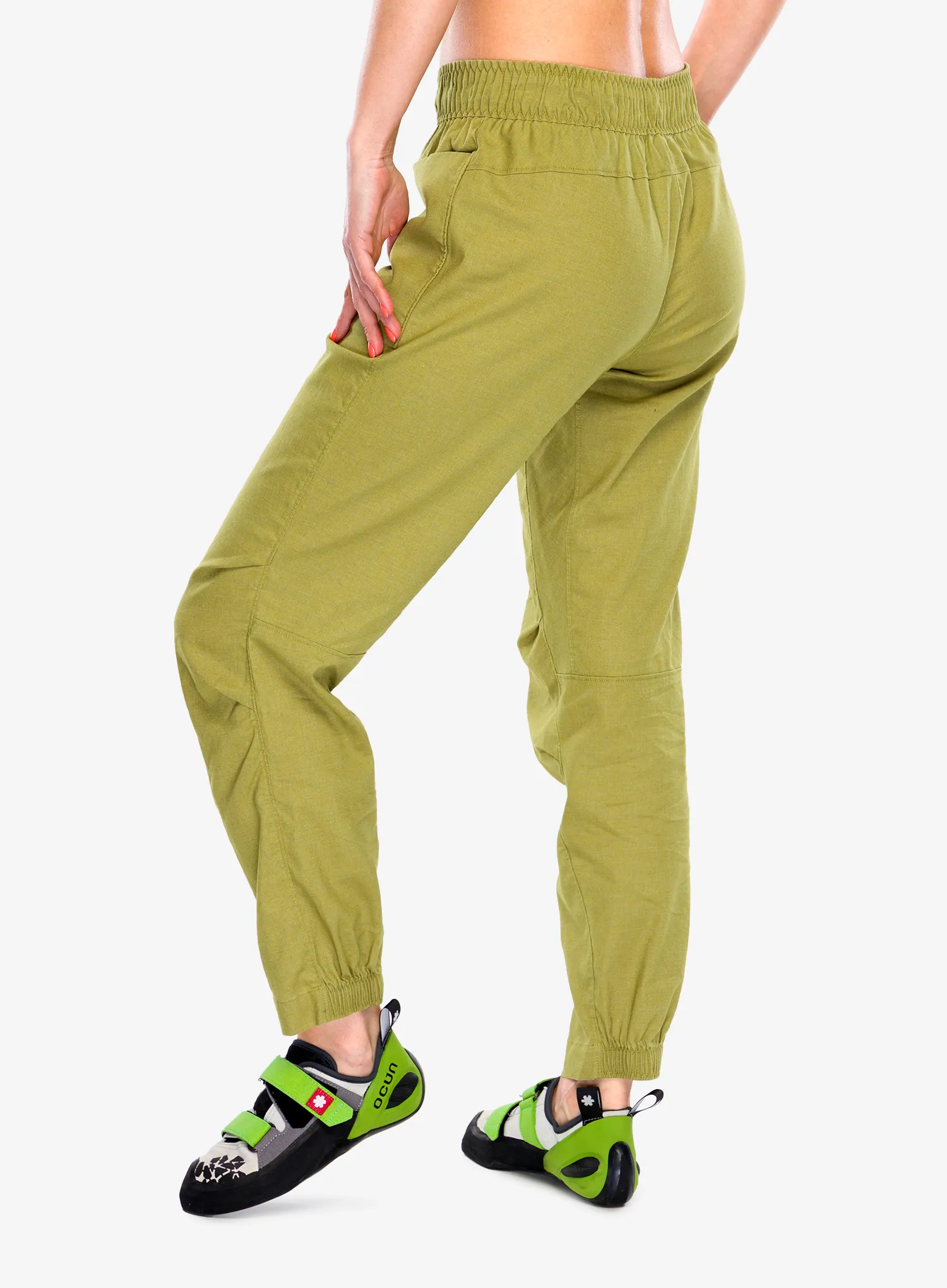 Moteriškos laipiojimo kelnės Patagonia Hampi Rock Pants - graze green