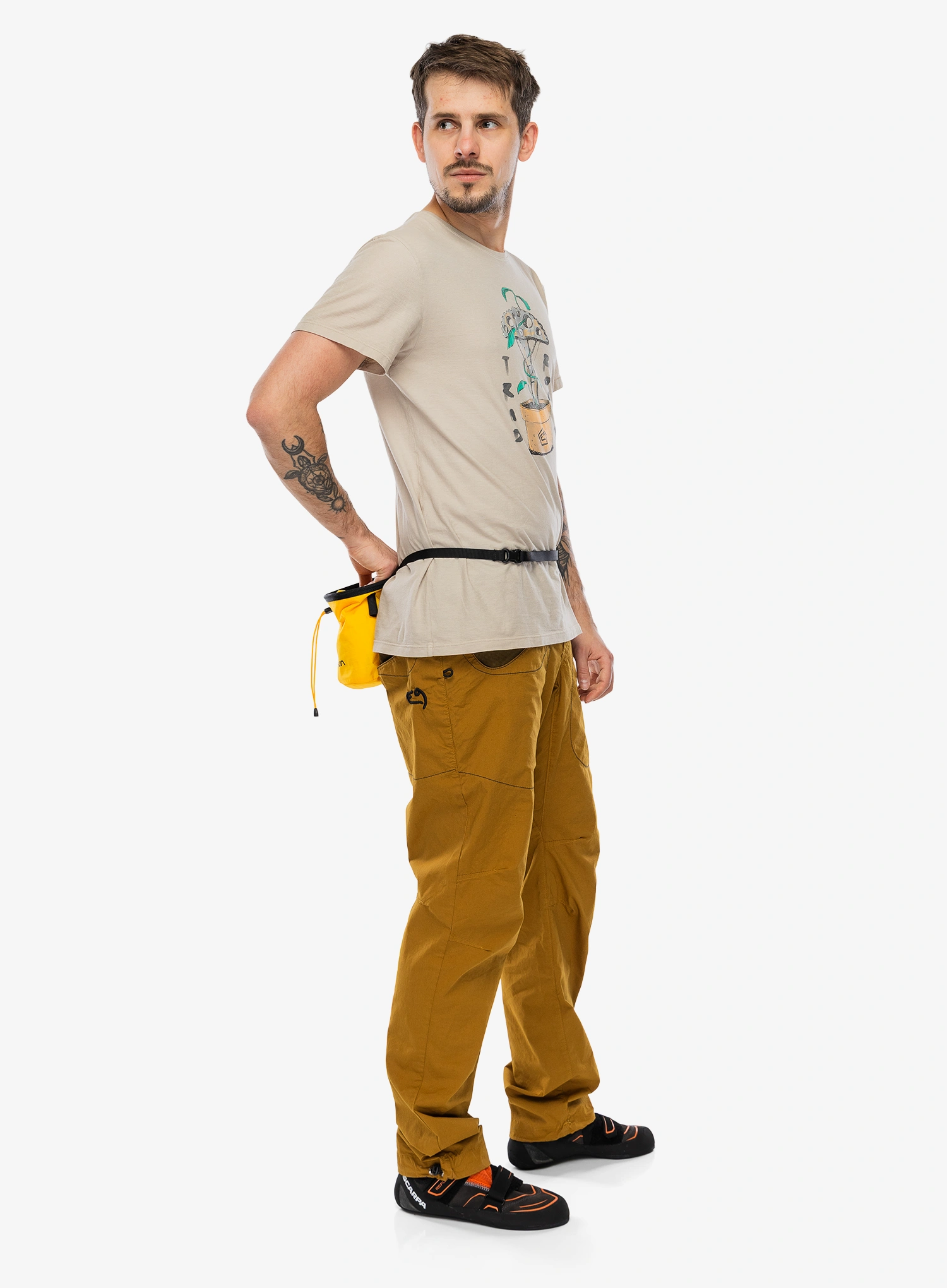 Laipiojimo kelnės E9 Rondo Slim - caramel