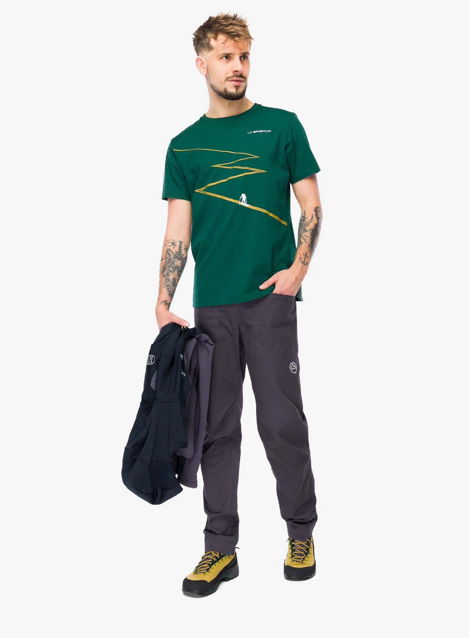 Laipiojimo kelnės La Sportiva Roots Pant - onyx/chalk