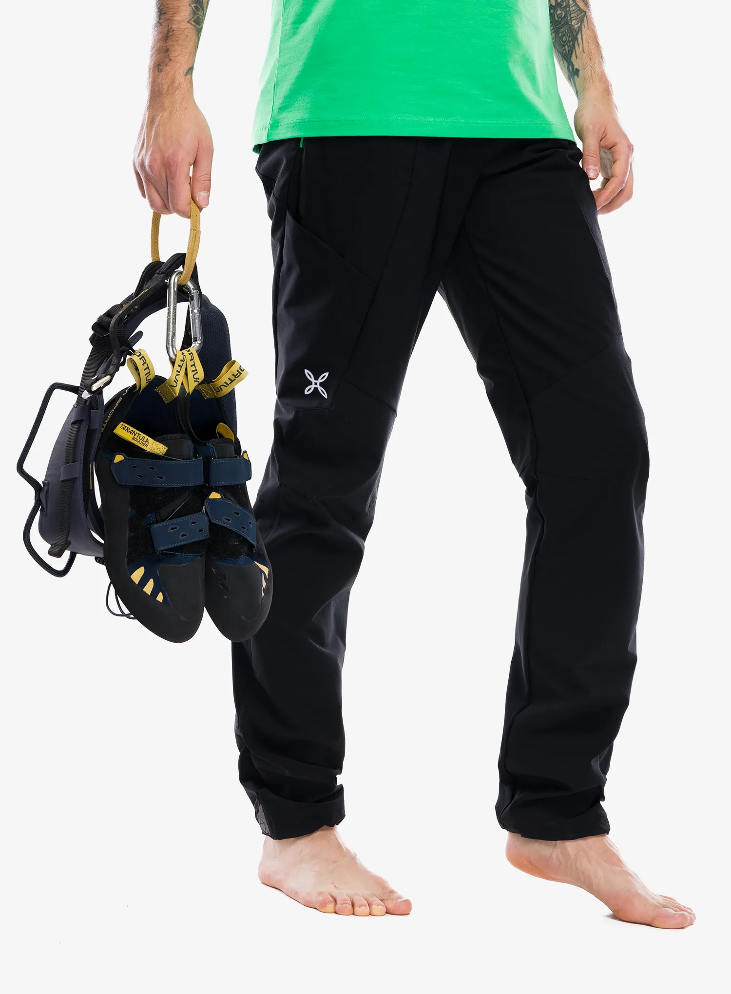 Laipiojimo kelnės Montura Rocky 2 Pants - black/vibe green