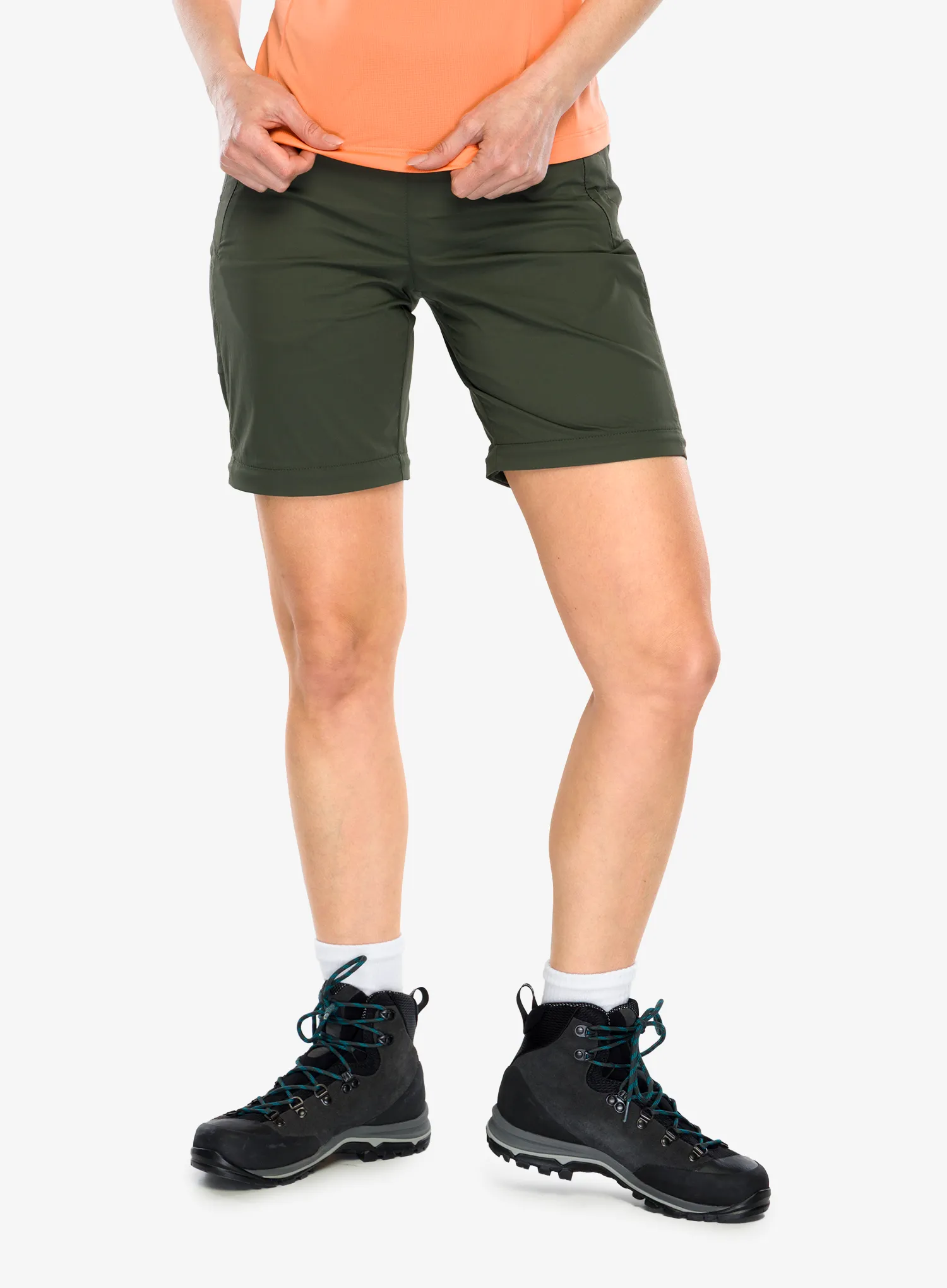 Moteriškos kelnės su nusegamomis klešnėmis Montura Cervinia Zip Off Pants - sage green