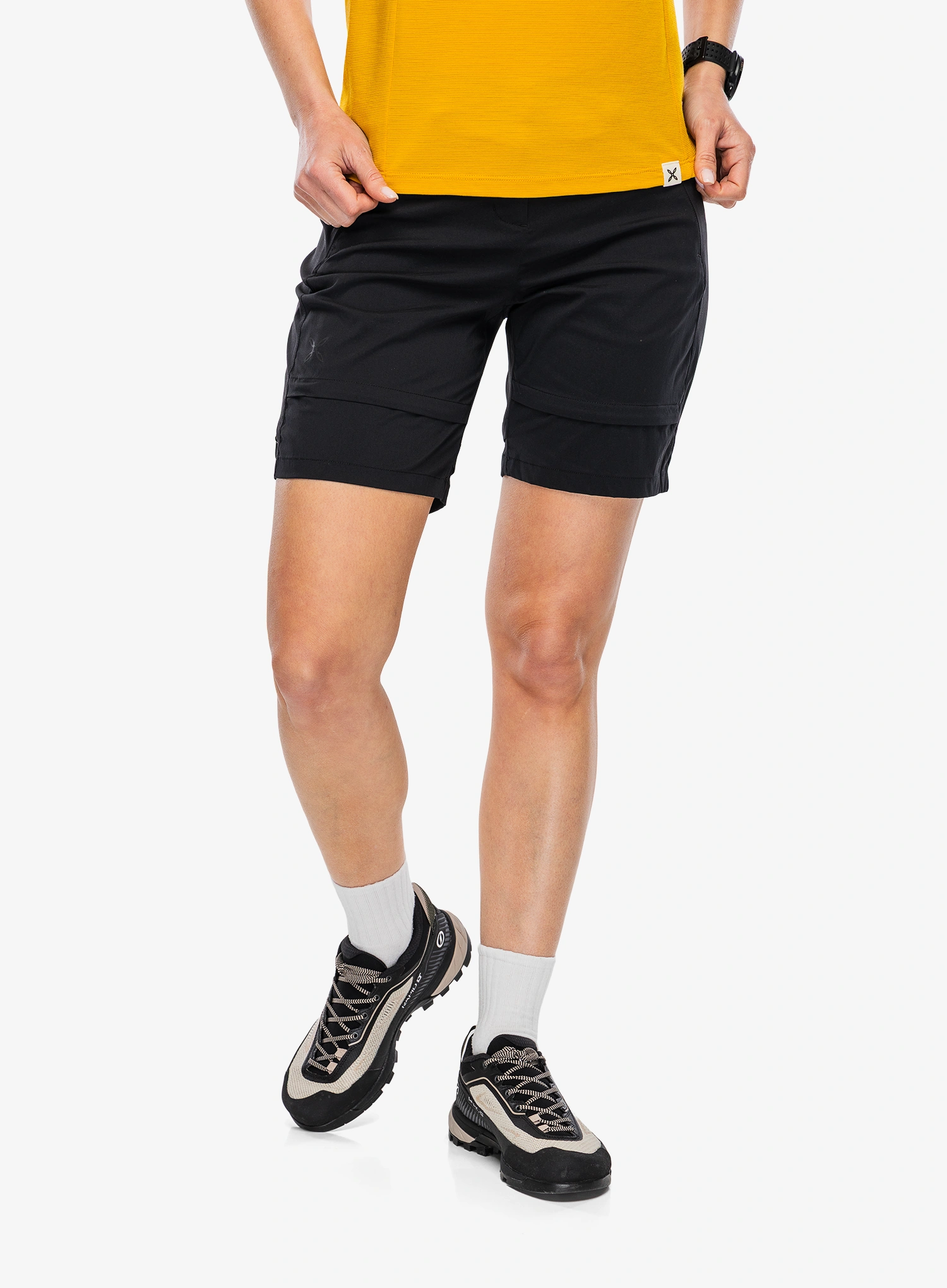 Moteriškos kelnės su nusegamomis klešnėmis Montura Route Zip Off Pants - black