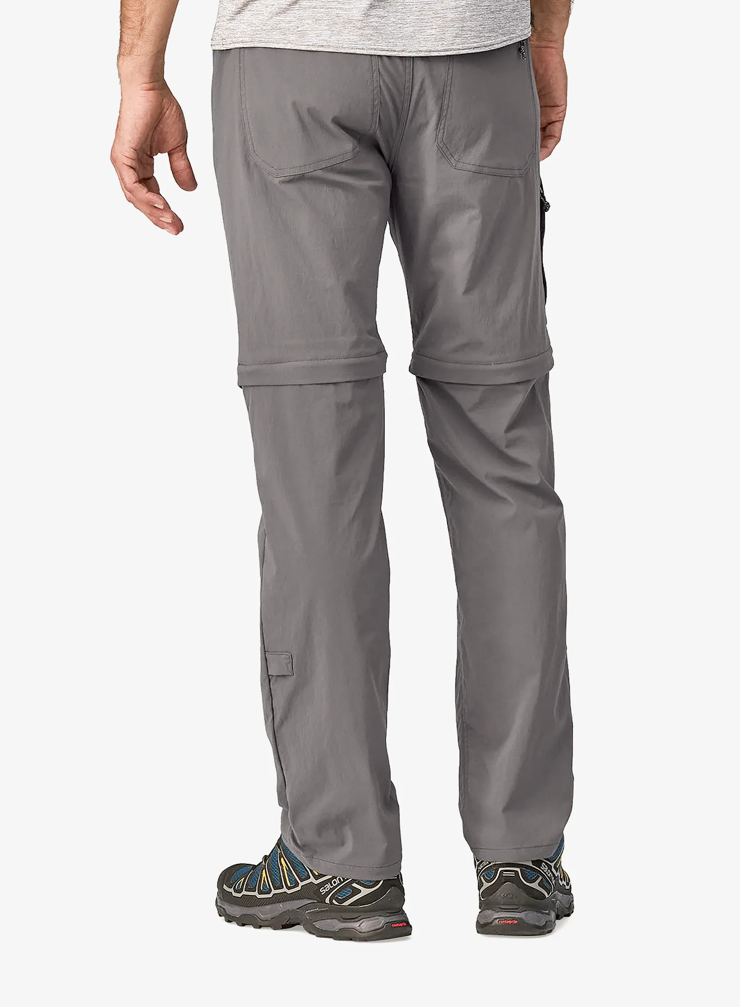 Kelnės su nusegamomis klešnėmis Patagonia Quandary Convertible Pants - forge grey