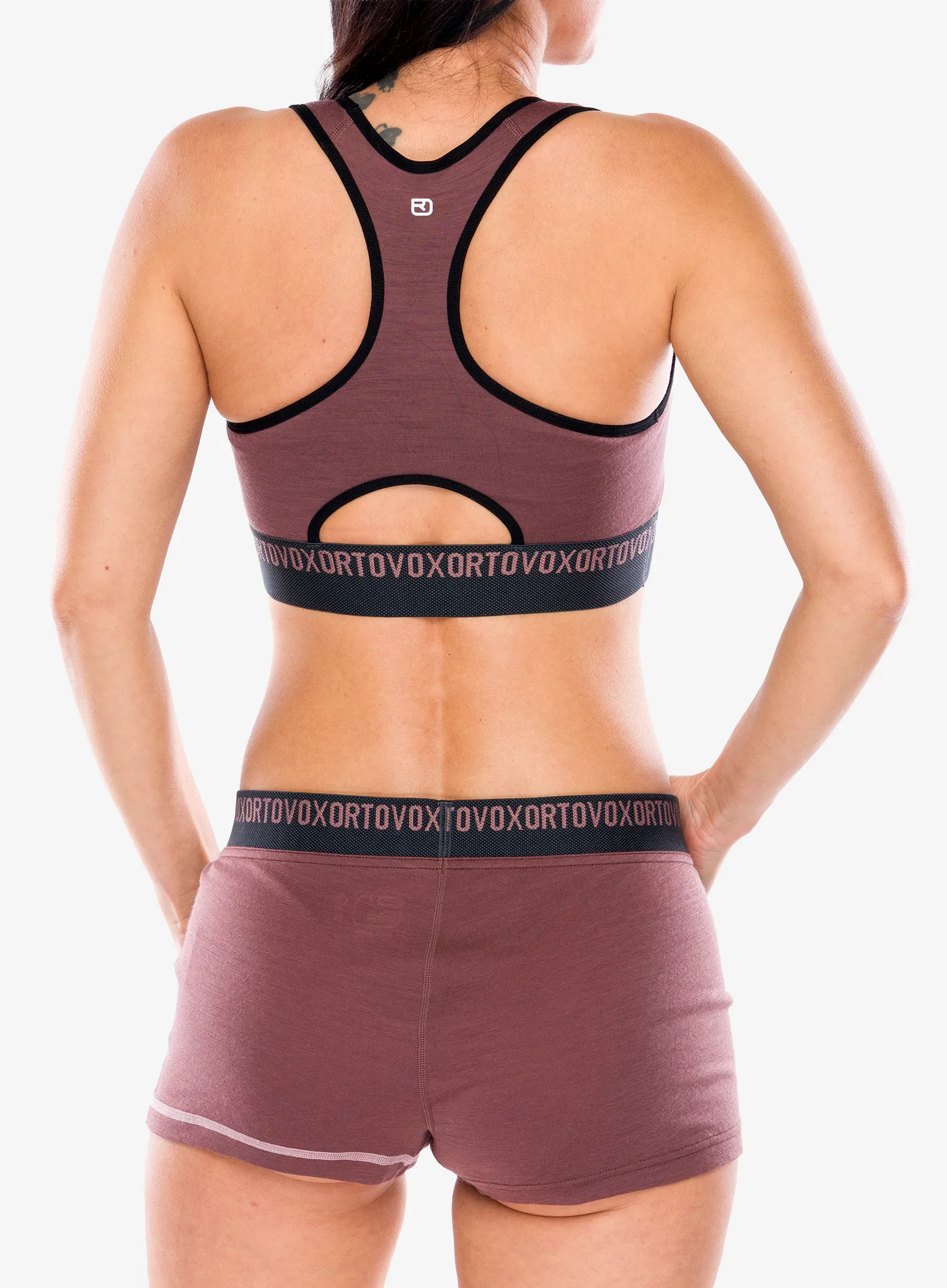 Sportinė liemenėlė Ortovox 185 Rock N Wool Sport Top - chestnut