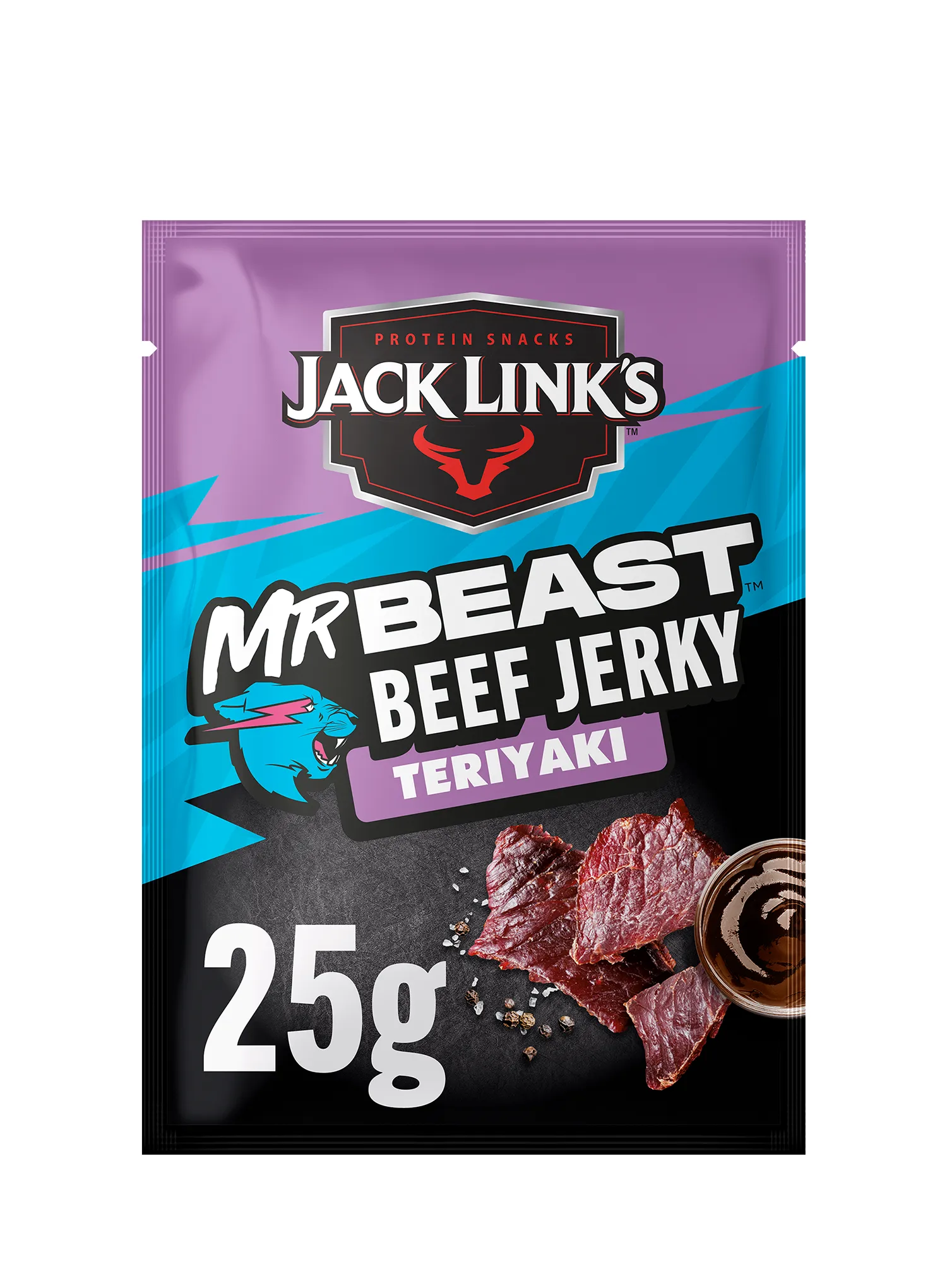 Vytinta jautiena Jack Link's X MrBeast Beef Jerky Teriyaki 25 g