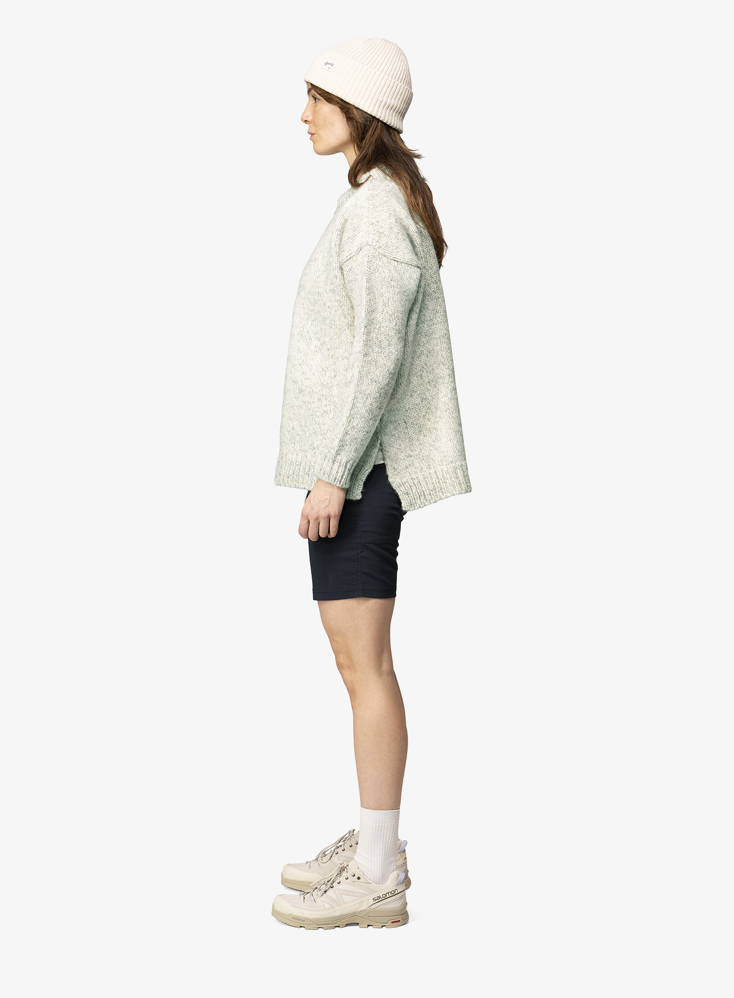 Moteriškas megztinis Devold Nansen Wool Sweater - grey melange