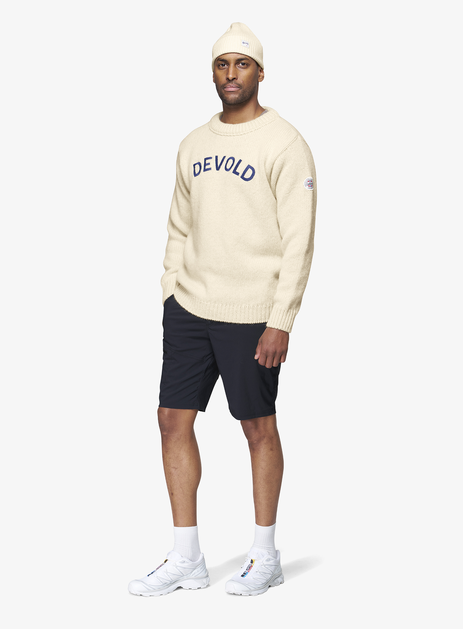 Vilnonis megztinis Devold Nansen Legacy Sweater - raw white