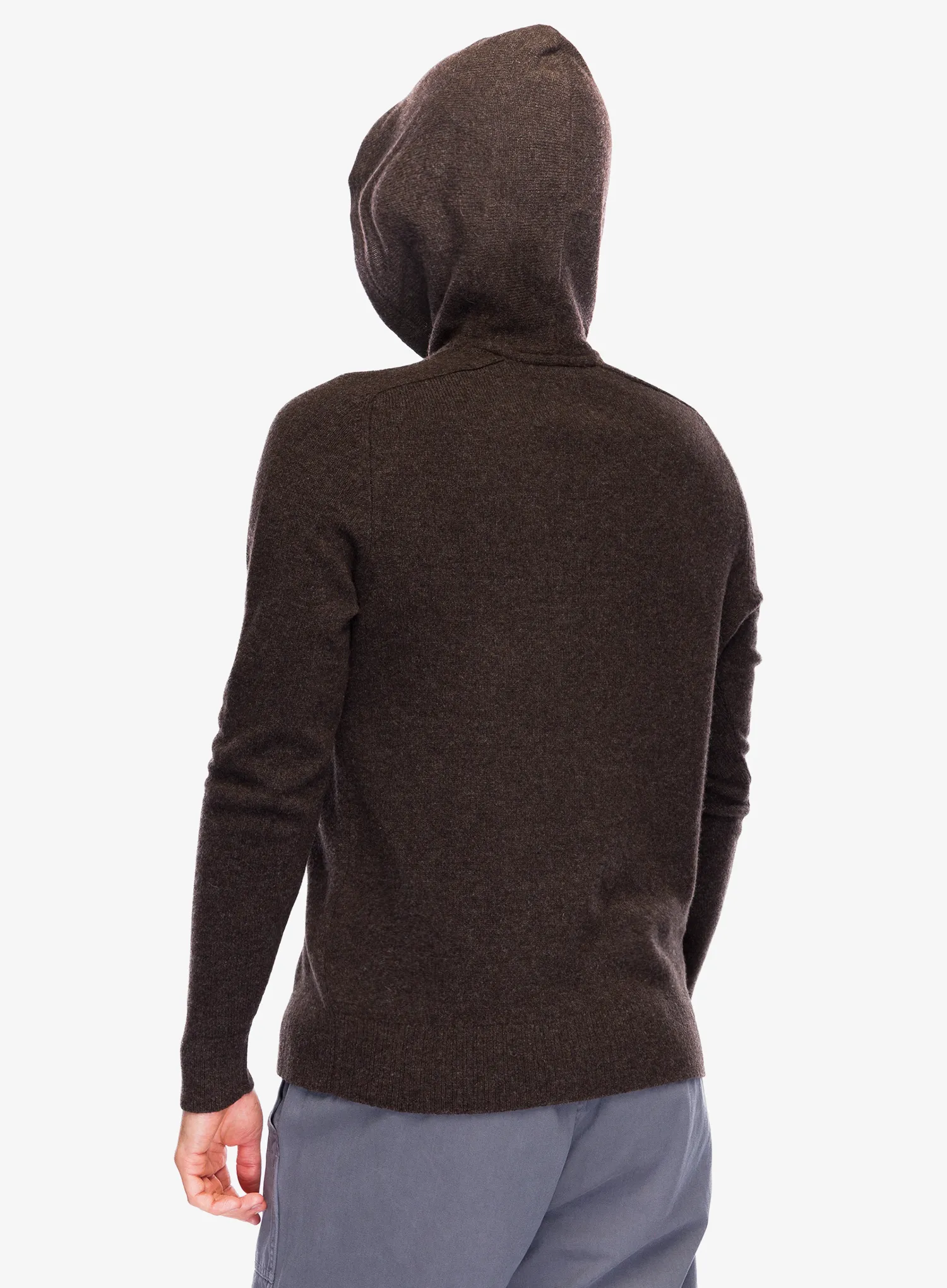 Vilnonis megztinis Royal Robbins Rockcraft Wool Hoodie - turkish coffee htr