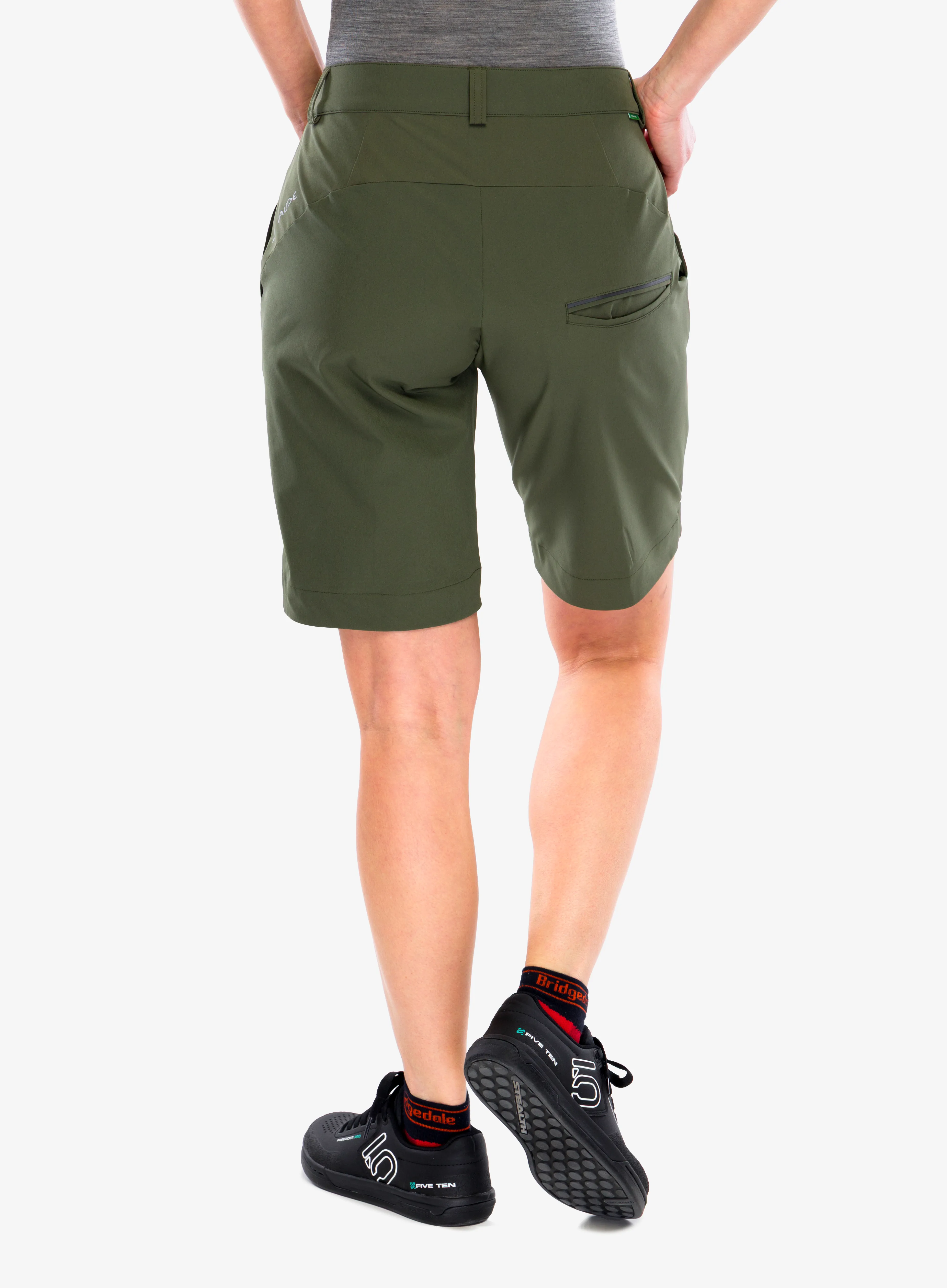 Moteriški šortai Vaude Cyclist Shorts - khaki