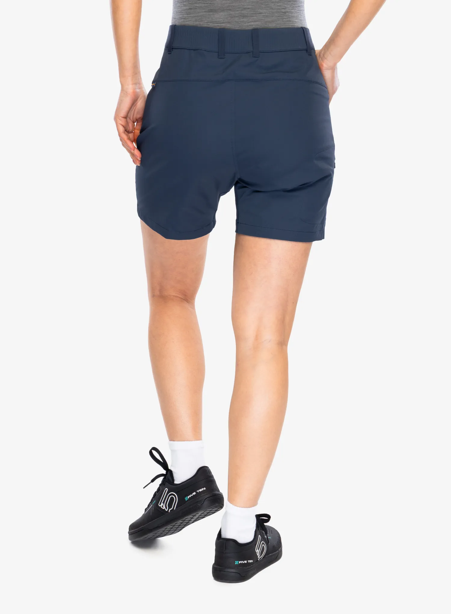 Dviratininko šortai moterims Fjallraven Hoja Hybrid Shorts - navy