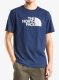 Medvilniniai marškinėliai The North Face Evolution Half Dome Regular SS - navy/white