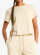 Moteriški marškinėliai The North Face Essential Regular SS Cutie Tee - desert stone