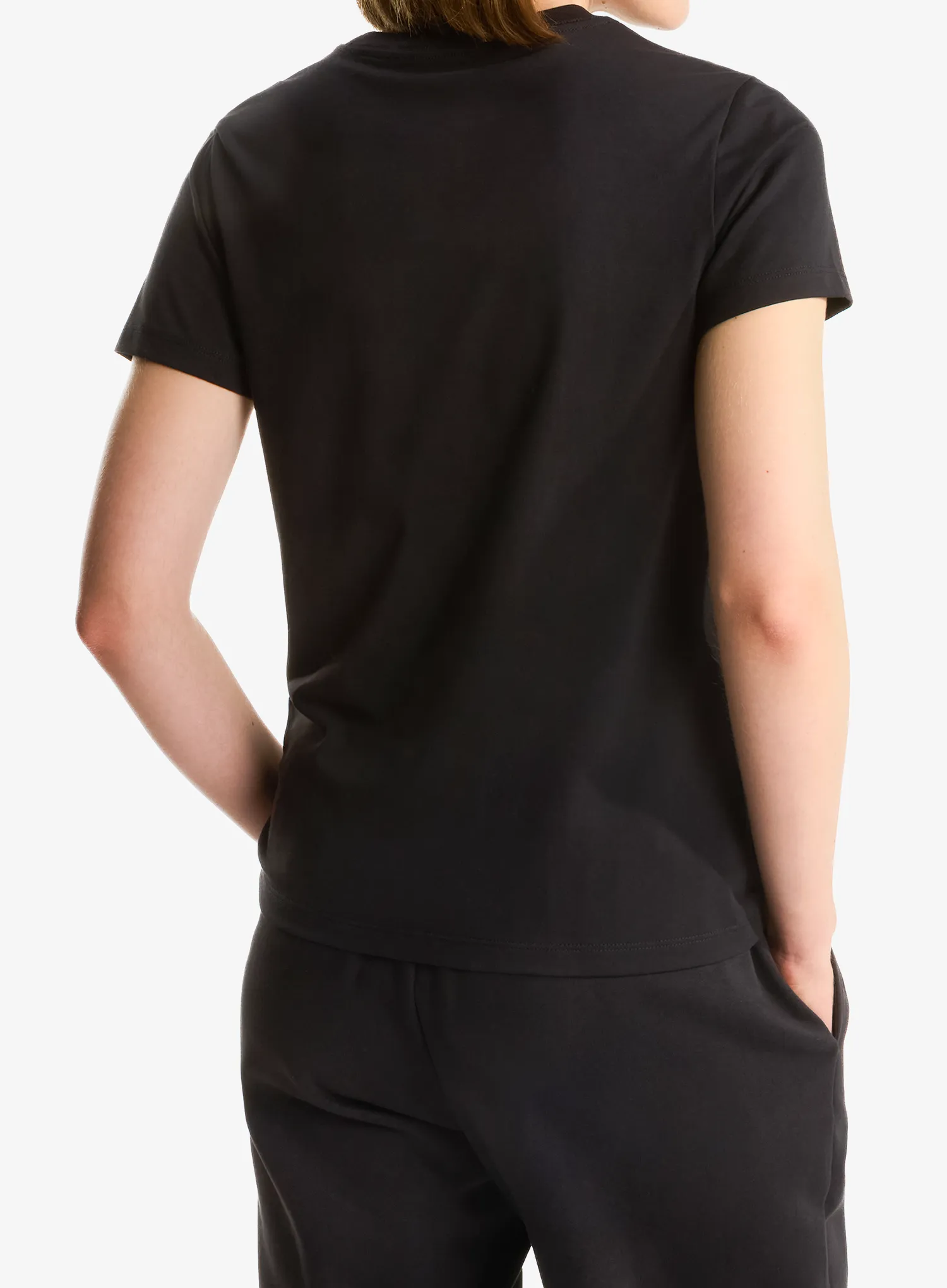 Moteriški marškinėliai The North Face Evolution Simple Dome Slim Short Sleeve - tnf black