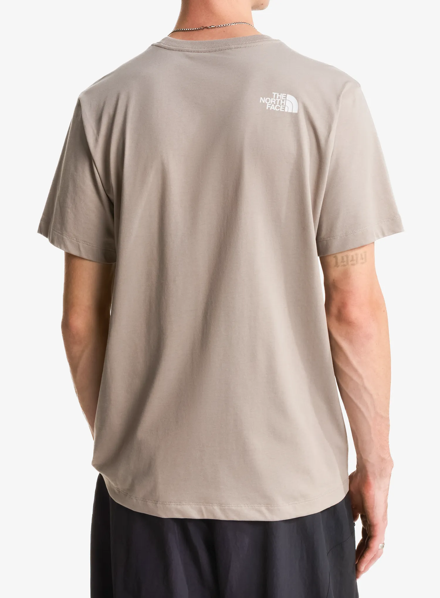 Marškinėliai su spauda The North Face Evolution Half Dome Regular SS - stone slab