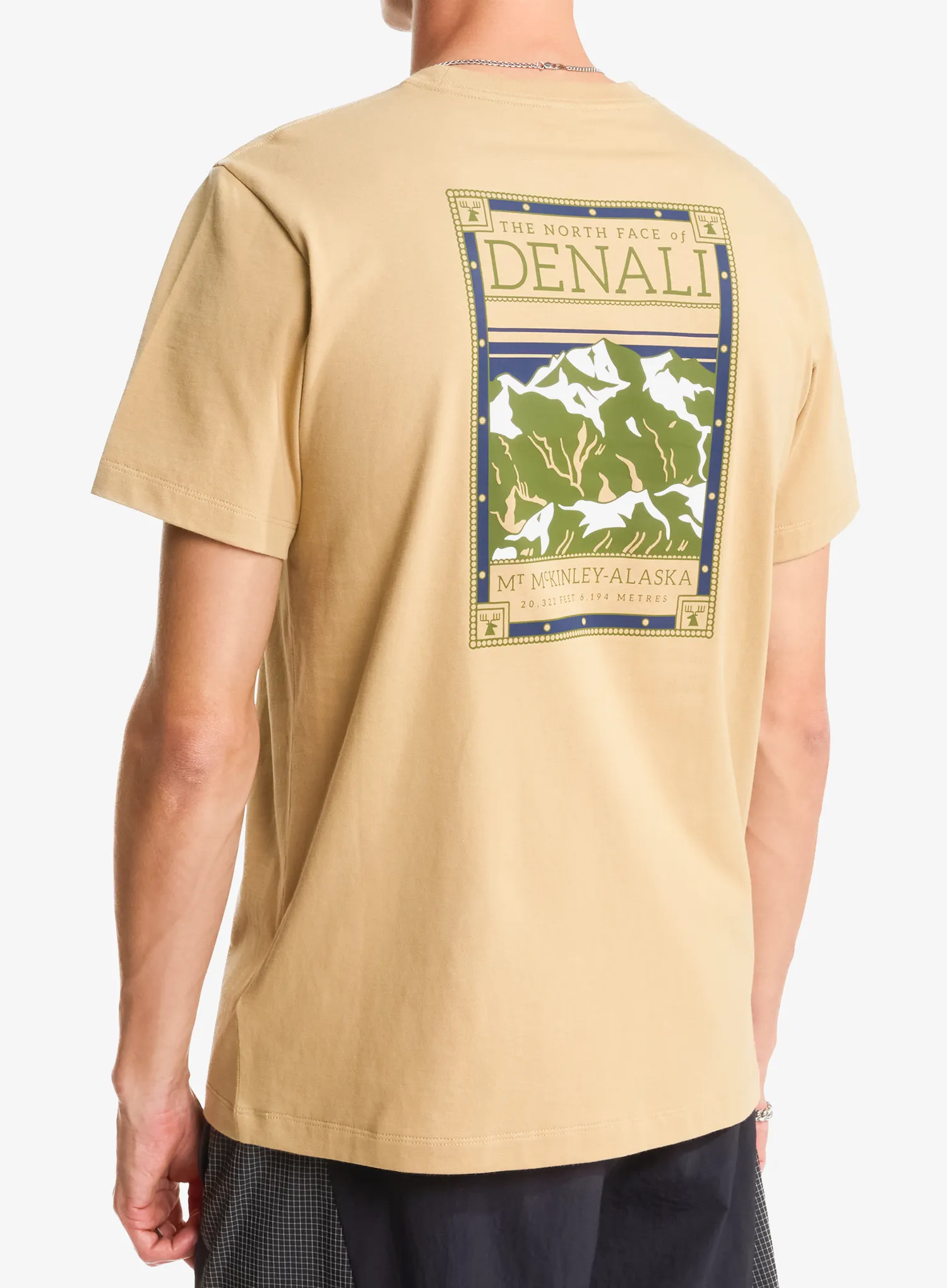 Marškinėliai su spauda The North Face North Faces Reg SS Tee - khaki stone