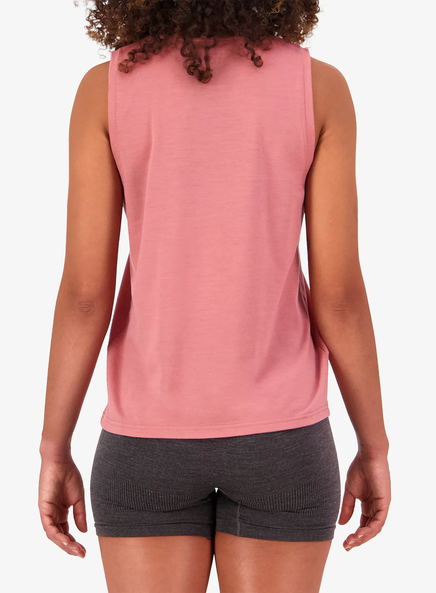 Viršus Mons Royale Icon Merino Tank - canyon rose