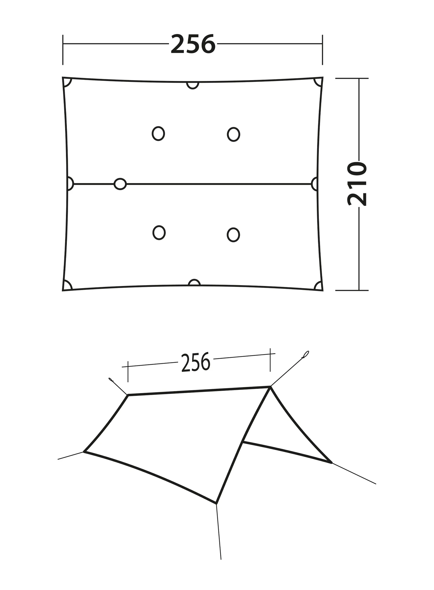Tentas Robens Vestis 2.50 x 2.30 Solo tarp UL - orange