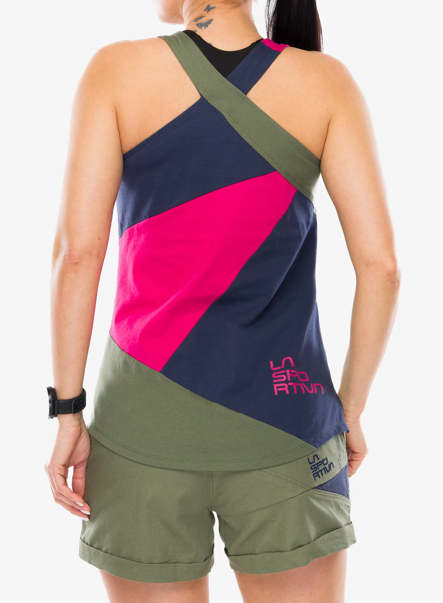 Viršus La Sportiva Twist Tank - cypress/night sky