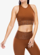 Viršus Super.natural Arabesque Lf Top - horn brown/copper