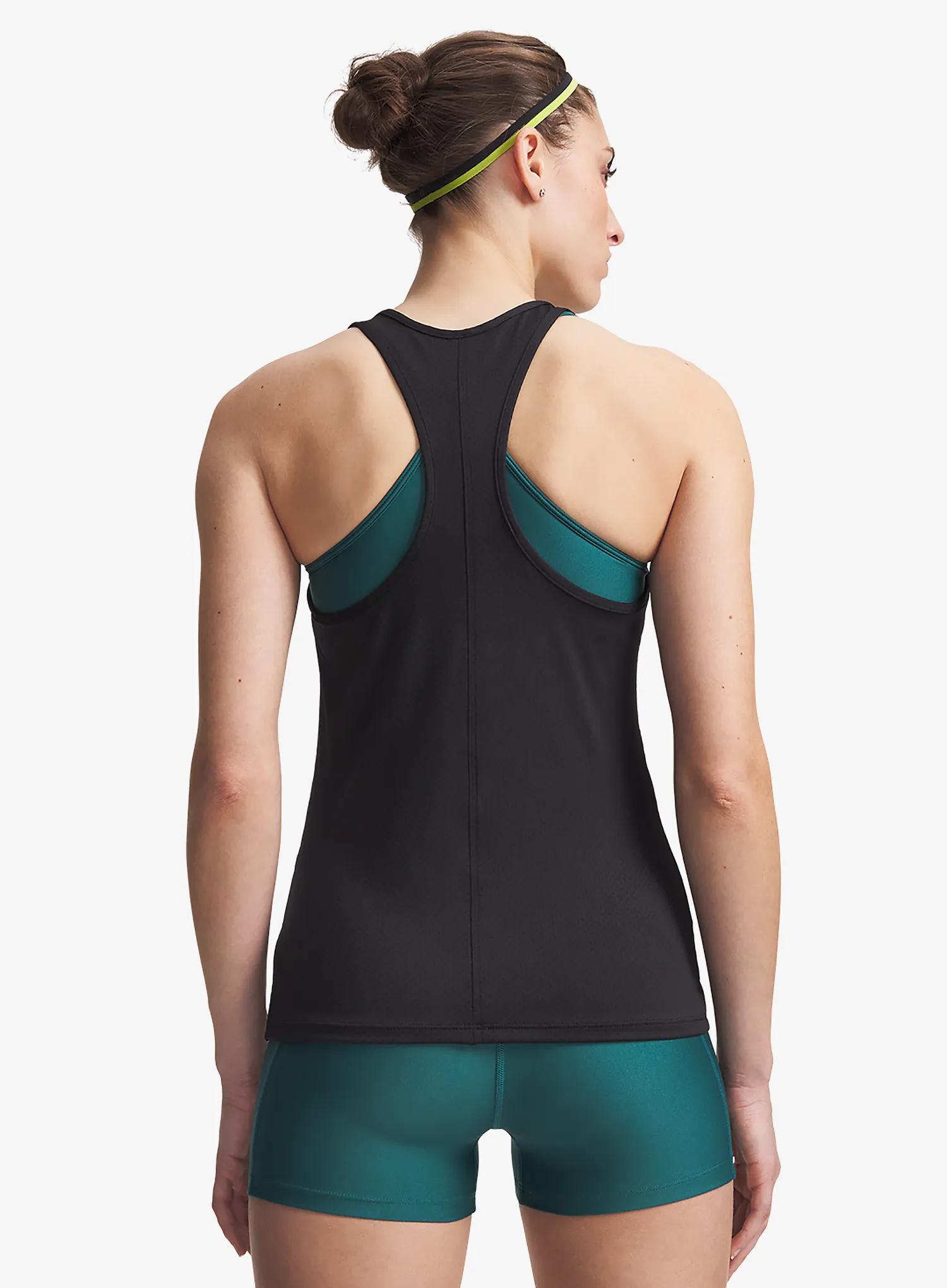 Viršus Under Armour Tech Mesh Racer Tank - black/white
