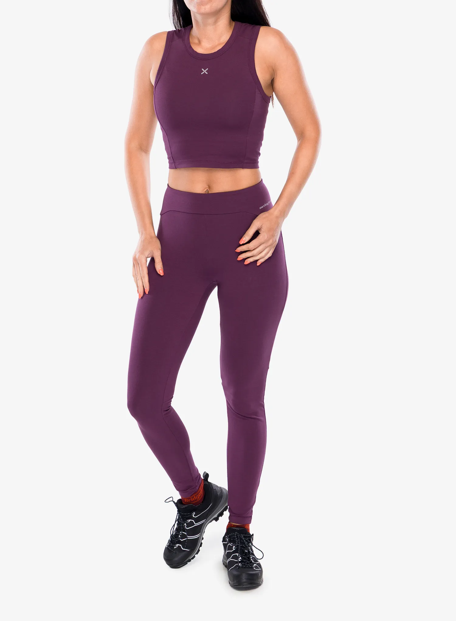 Moteriškas topas Montura Shiva Tank Top - wine red