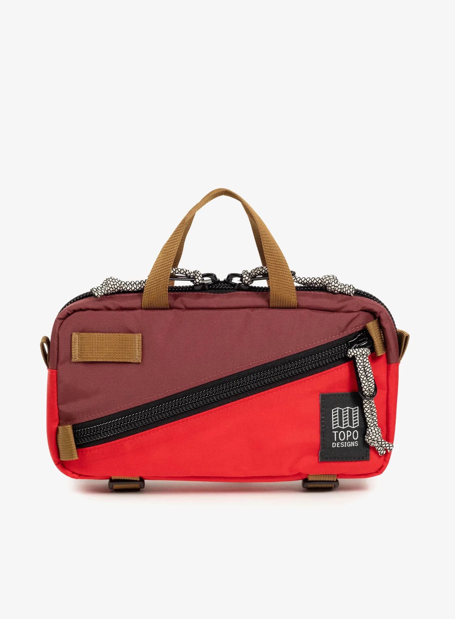 Juosmens rankinė Topo Designs Mini Quick Pack - maroon/salsa