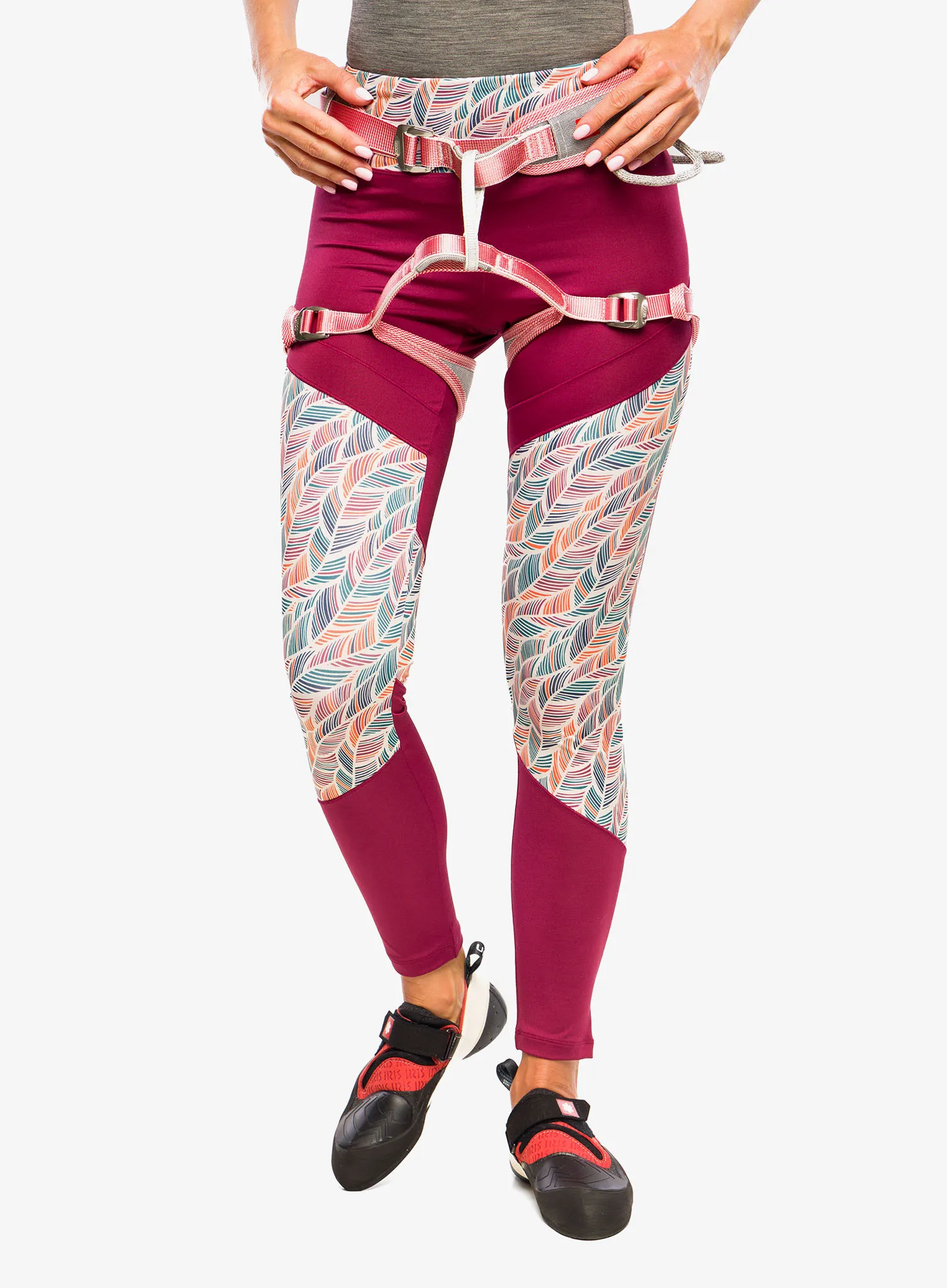 Moteriški laipiojimo apraišai Ocun Twist Tech Eco Lady - grey/red
