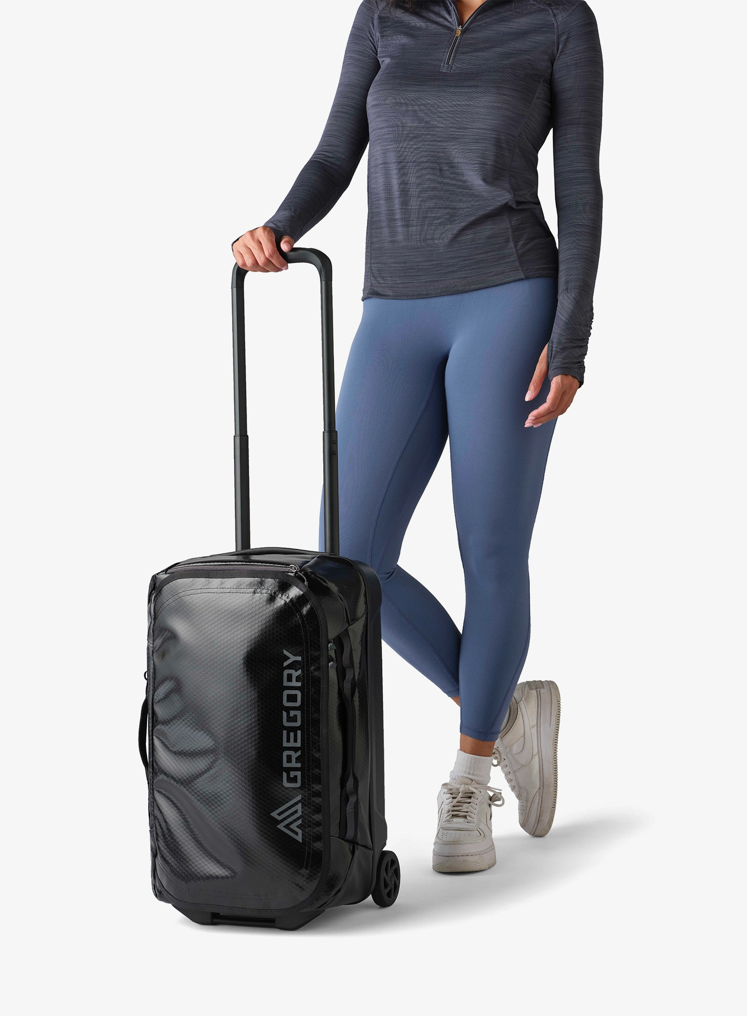 Kelioninis lagaminas Gregory Alpaca Wheeled Duffel 40 l - obsidian black