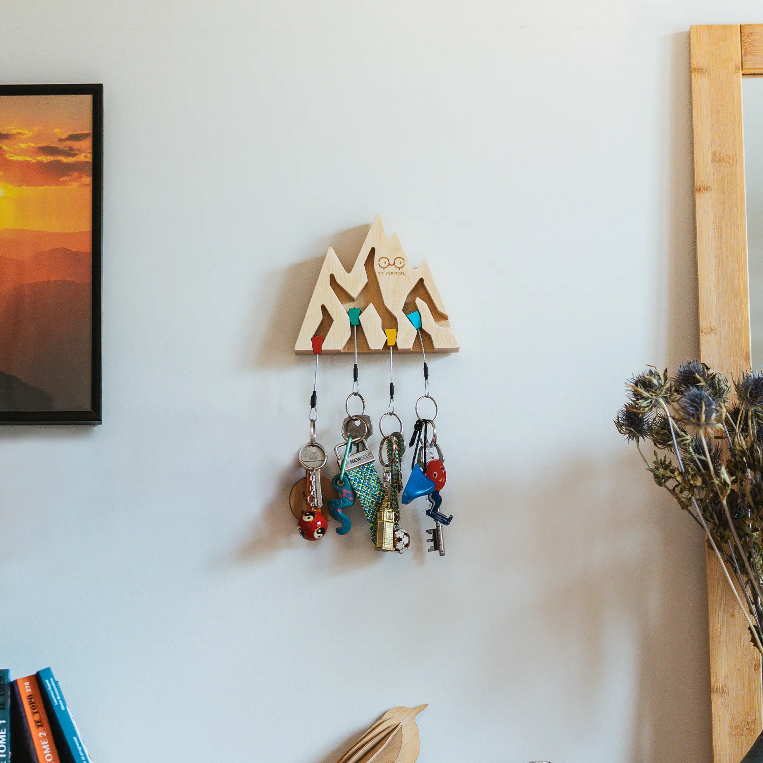 Raktų pakaba Y&Y Vertical Key Holder Mountain - mapple