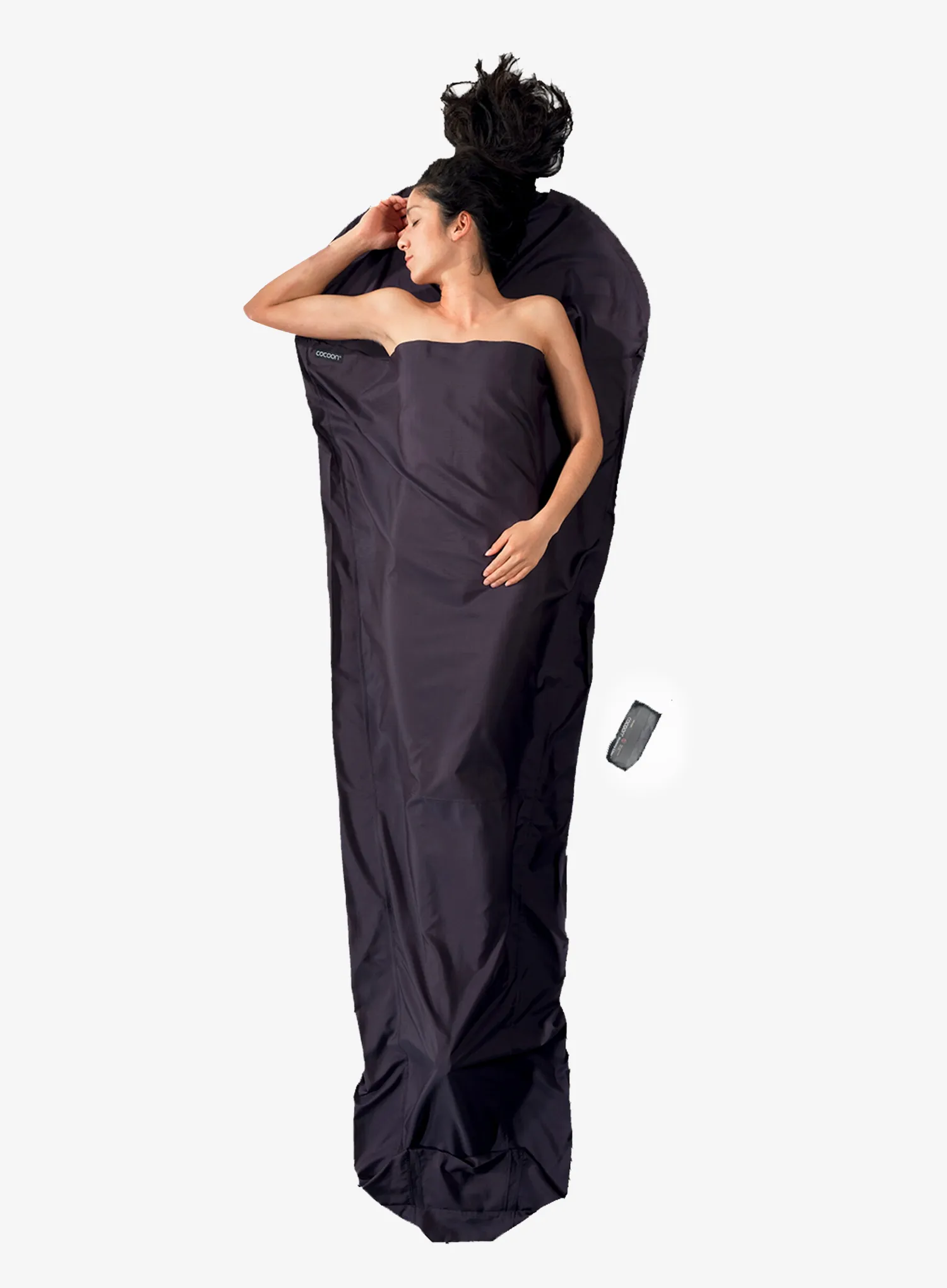 Miegmaišio įdėklas Cocoon MummyLiner - Thermolight Silkweight - volcano grey