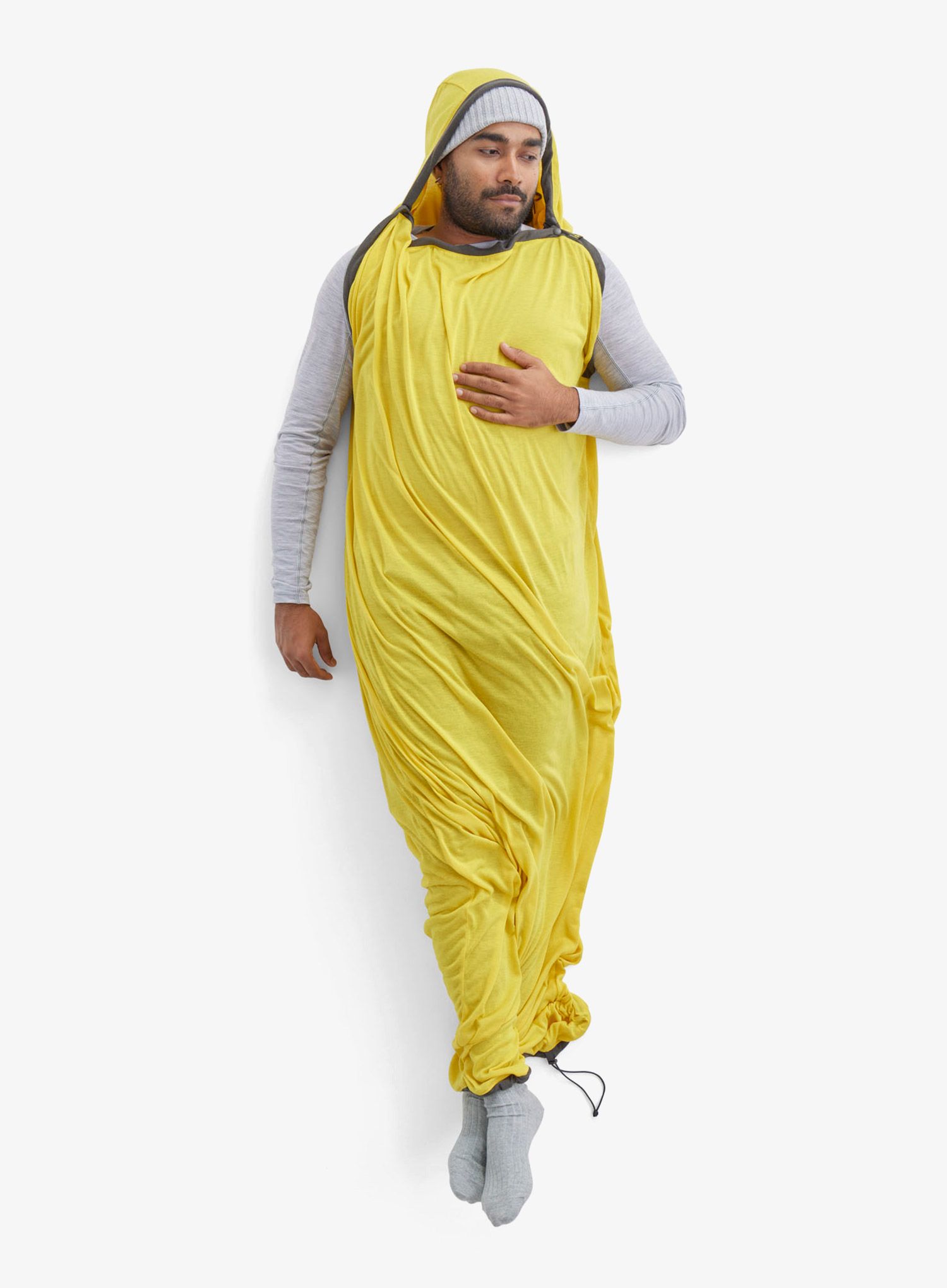 Miegmaišio įdėklas Sea to Summit Reactor Liners Mummy w/ Drawcord - yellow/yellow