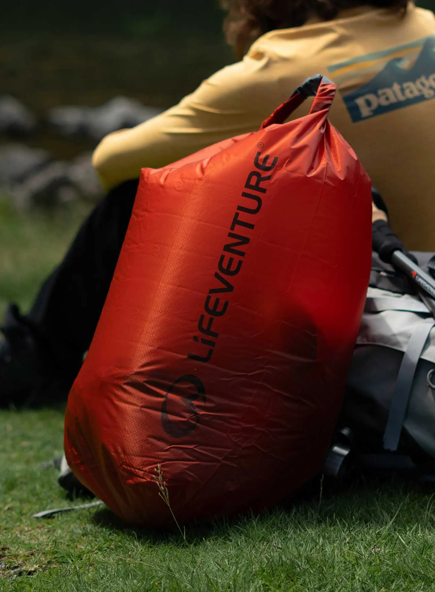 Neperšlampamas maišas Lifeventure Ultralight Dry Bag 35 l - rust