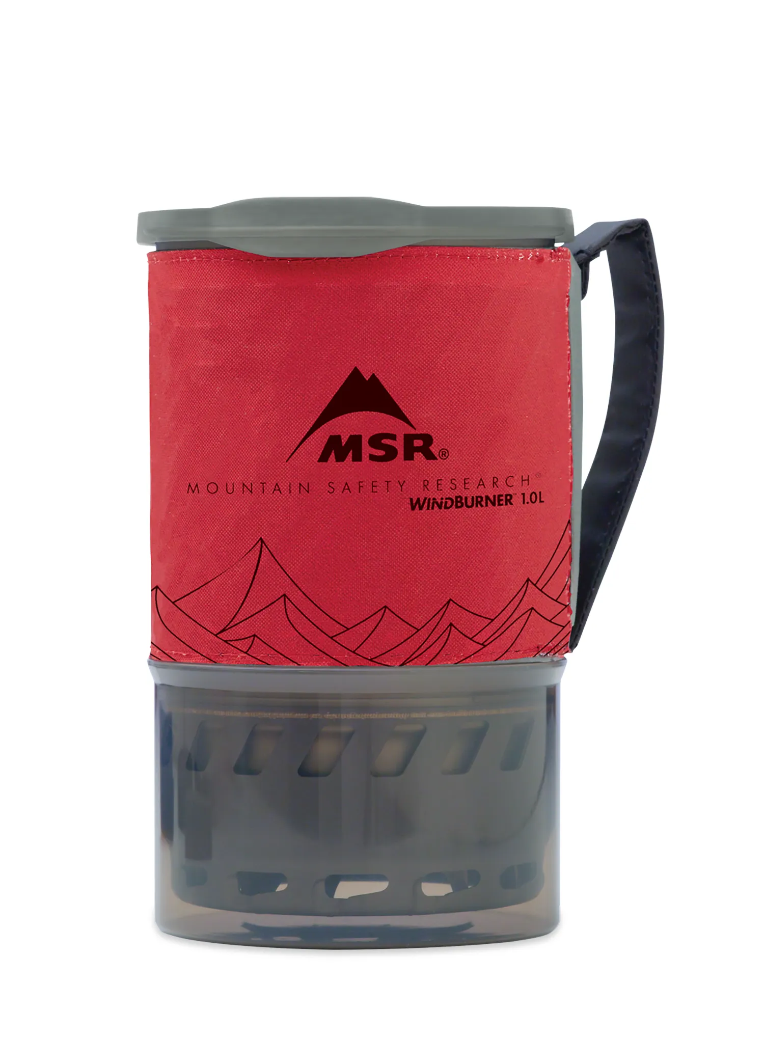 Rinkinys gaminimui MSR WindBurner 1.0L Personal Stove System - red