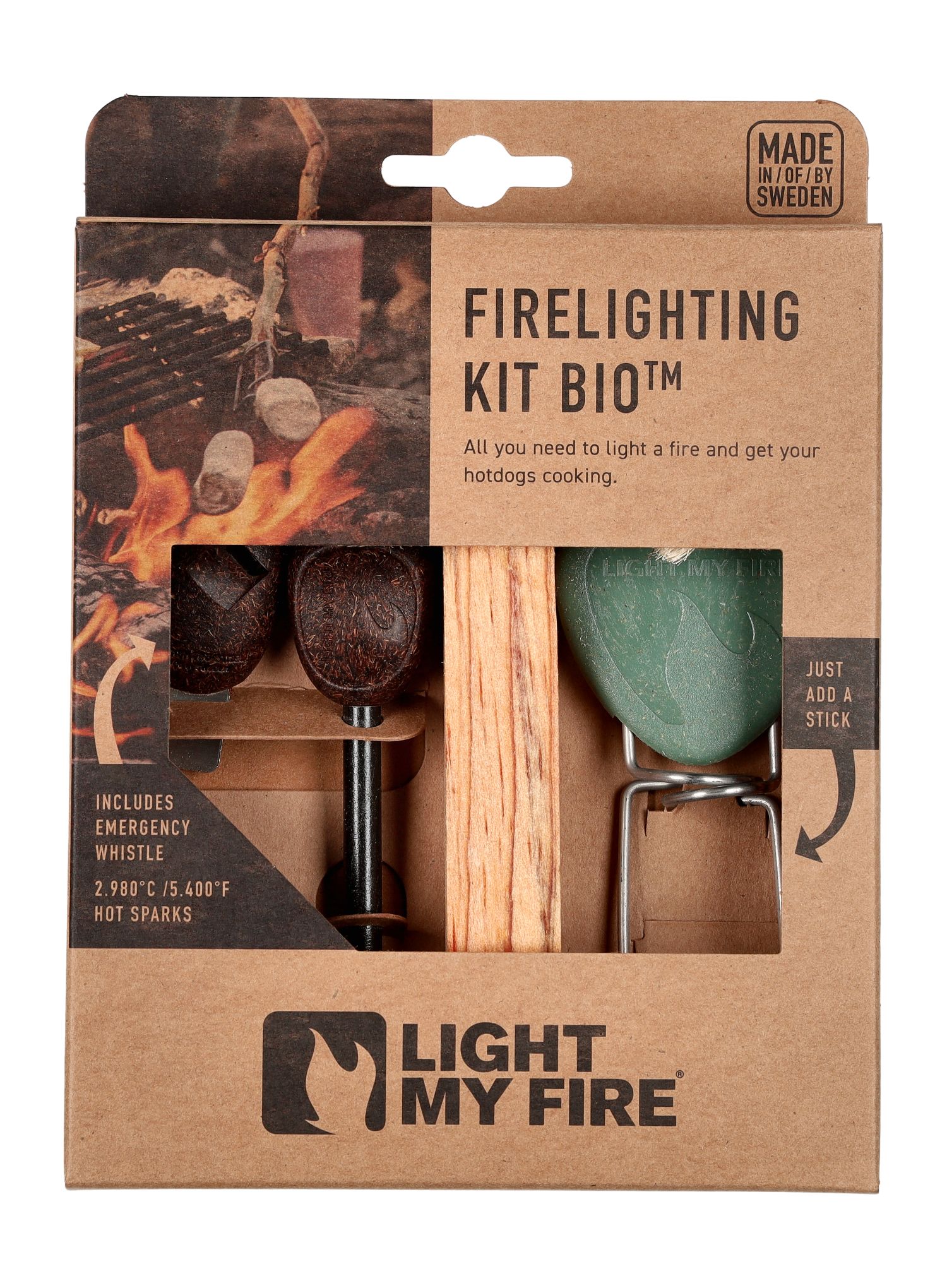 Turistinis komplektas Light My Fire Lighting Kit Bio - sandy green/cocoshell