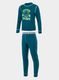 Termoaktyvus apatinis trikotažas vaikams Sensor DF Set Wild Tee L/S + Underpants Youth - wild sapphire
